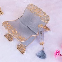 Rehal, support de lecture de livre écologique, fait main, peint à la main, en résine, pour Coran/Bible/Gita, support de livre sacré par FAIZA CRAFT