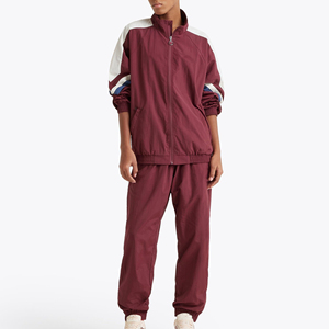 Conjunto Deportivo Personalizado para Hombre, Talla Grande, Reflectante, de Nailon, Chaqueta Cortavientos, Pantalón Deportivo, Corte Holgado, Ropa Deportiva de Invierno - Product Image 1