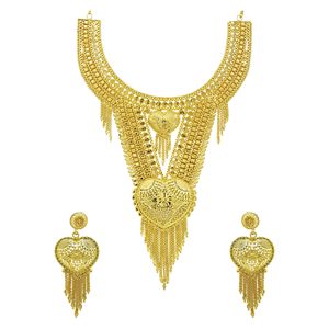 Wholesale 14K18K24K Micron <b>Gold</b> Dubai Style Traditional Design Jewelry <b>Set</b> Turkish Bridal Long Necklaces <b>Set</b> Fashion Jewelry <b>Set</b> - Product Image 4