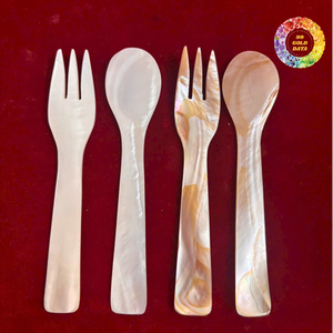 Mother Pearl Spoon <b>Mirror</b> Polish Restaurant Dessert Caviar Serving Eco-Friendly Shell Cutlery Fine Table Setting Lightweight - Product Image 2