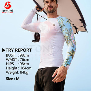 Custom Men's Compression Long Sleeve rash guard Moisture Wicking <b>Athletic</b> Gym Workout Running Base Layer Sportswear - Product Image 2