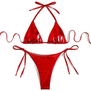 Conjunto de Bikini para Mujer al por Mayor, Último Diseño, Etiqueta Privada Personalizada, Conjunto de Bikini Ligero en Color Sólido - Product Image 4