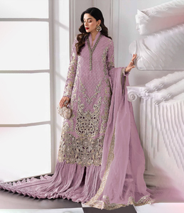 Meilleure vente traditionnel ethnique indien pakistanais Lehenga & Dupatta ensemble filet lourd avec broderie couture complète tenue de fête - Product Image 1