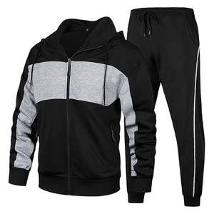Mens Cotton Fitness Tracksuit Outfit Hoodie and Jogger Pants Casual <b>Athletic</b> Sportswear Daily Wear - Product Image 1