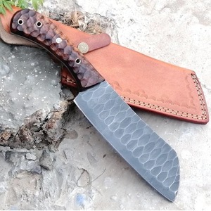 Cuchillo de Chef de Acero al Carbono de 10 Pulgadas Hecho a Mano con Funda de Cuero Única y Mango Elegante Personalizable - Product Image 6