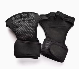 <b>Men</b>-Women Indoor Sports Gym Training Weightlifting Anti-Slip Cycling Hard-Pulling Half Finger <b>Gloves</b> - Product Image 3