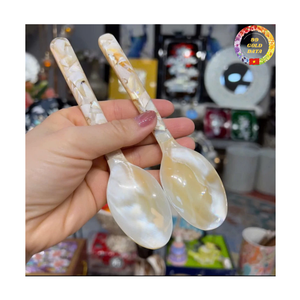 Natural Shell Caviar <b>Spoon</b> | Mother of Pearl | Smooth Polish | Restaurant Use | Wholesale - Product Image 1