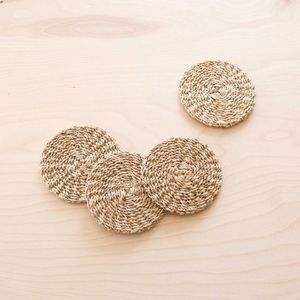 Newly Style Design Rattan Coaster Jute Coaster Rope Coaster Place Mats Woven Rattan Coaster Mats At very amazing Price - Product Image 1