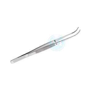 Pinzas para tejidos con 1x2 dientes, delicadas y curvadas, instrumentos quirúrgicos, precio mayorista - Product Image 5