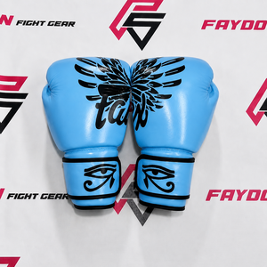 ถุงมือชกมวยไทย Fairtex สีเขียวเข้ม แบบสั่งทำพิเศษ OEM หนังแท้คุณภาพระดับมืออาชีพ พร้อมสายรัดข้อเท้า สำหรับคิกบ็อกซิ่ง - Product Image 2