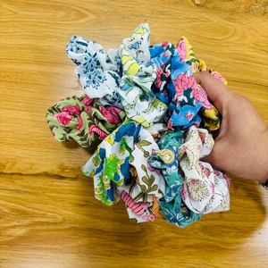 Dolly Enterprises Cotton Fiber Scrunchie Soft Stretch Hair Accessory Eco-Friendly & Gentle Scalp Fashion Accessories Rajasthan - Product Image 1