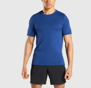 Camiseta de Hombre, Corte Regular, Manga Corta, Cuello Redondo, Color Sólido, 180g, Tejido de Algodón Peinado - Product Image 4