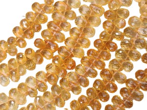 Natural Citrine Faceted Drop Beads Yellow Gemstone Loose Drops High Quality RUHAN <b>GEMS</b> for Jewelry Making Necklace <b>Bracelet</b> - Product Image 1