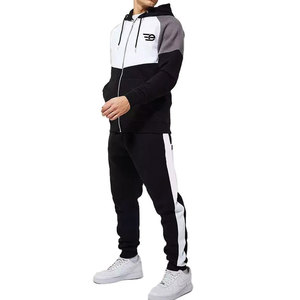 Survêtements décontractés d'hiver pour hommes avec cordon de serrage et capuche, 100% coton, légers, respirants, pour la course à pied, la gym, le fitness et l'entraînement en plein air - Product Image 1