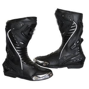 Bottes de moto en cuir de protection avec embout renforcé, soutien de la cheville et semelles antidérapantes pour une conduite quotidienne confortable - Product Image 2