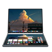 Laptop N100 13.5 inci layar ganda bersambung, baru layar sentuh 10 jari ringan tipis kelas atas untuk hadiah kantor
