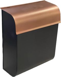 Bulk Vintage Brushed Copper Letterbox Heavy Duty Wall Mounted Security Mail <b>Catcher</b> - Product Image 5