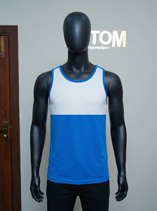 Débardeur de sport pour homme, qualité supérieure, été, décontracté, fitness, sans manches, coton et polyester, séchage rapide, personnalisable - Product Image 4