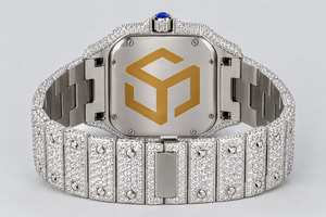 Luxury Stainless Steel Moissanite Diamond <b>Iced</b> <b>Out</b> <b>Watch</b> Men Women Fashion Wristwatch - Product Image 4