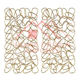 Accueil Hôtels et restaurants Art abstrait de mur de conception de fil métallique antique d'or accrochant pour le salon/décoratif - Product Image 4