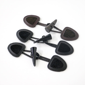 Botones de Cuero Sintético con Aspecto de Cuerno para Coser, Botones de Imitación de Cuerno para Abrigos y Manualidades - Product Image 2