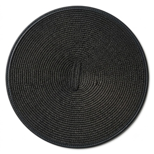 <b>Round</b> Woven Jute <b>Placemat</b> With Leather Lining Natural Eco-Friendly Table Mat Indoor Home Decor premium Quality - Product Image 5
