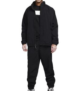 Survêtement coupe-vent personnalisé uni avec fermeture éclair pour homme en nylon et polyester - Product Image 1