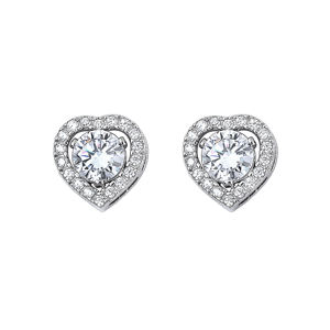 ELEGANT HIGH CARBON DIAMOND STUD <b>EARRINGS</b> FOR WOMEN 925 STERLING SILVER LUXURY FASHION JEWELRY GIFTS FOR MEMORIALS AND WEDDINGS - Product Image 1