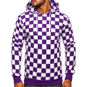 Sweat-shirt à capuche pour homme grande taille 100 % coton, personnalisable avec logo brodé, couleur unie, design coloré, prix bas - Product Image 5