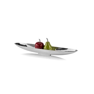 <b>Rectangle</b> Metal Decorative Tray with Abstract Design Minimalist Style Handle for Home Decor Diwali - Product Image 2