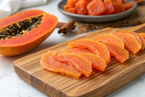 Cubos de Papaya Seca Dulces y Masticables, Color Brillante, Estándar de Exportación, Proveedor a Granel - Product Image 5