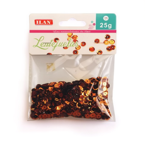 Paillettes Ilan 25g Marroni Decorative per Artigianato - Product Image 1