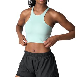 Custom Wholesale Women High Neck Racerback Crop <b>Top</b> OEM ODM Manufacturer Seamless Yoga Sports Bra Fitness Activewear <b>Top</b> - Product Image 3