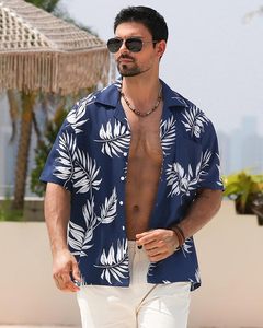 เสื้อเชิ้ตฮาวายชาย แขนสั้น สำหรับฤดูร้อน ชายหาด ลายทรอปิคอล ติดกระดุม - Product Image 2
