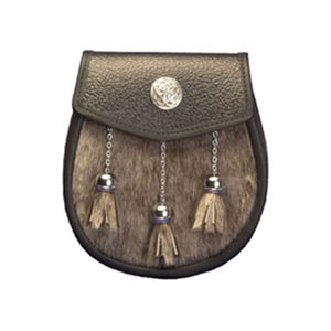 Sporran écologique en cuir écossais à carreaux pour usage extérieur avec options personnalisables, Sporran écossais fait main en cuir PU - Product Image 4