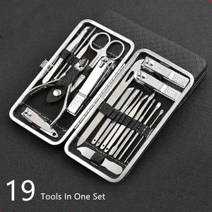 High Quality Best Manicure <b>Pedicure</b> Sets Stainless Steel Nail <b>Tools</b> Kit for Nail Salon and Personal Care - Product Image 2