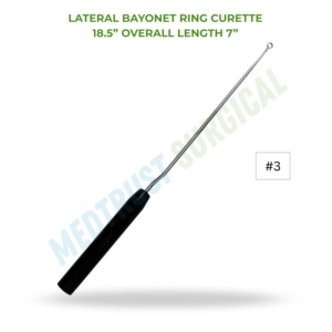 Cureta de Bayoneta Lateral de 18.5 Pulgadas, Instrumento Quirúrgico para Cirugía de Columna Vertebral, Herramienta Quirúrgica para Huesos - Product Image 2