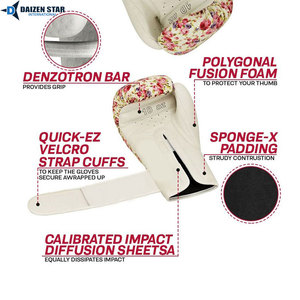 Custom Logo High-quality PU Leather Boxing Gloves Adjustable Wrist <b>Strap</b> Moisture Wicking for MMA Kickboxing Training Sparring - Product Image 6