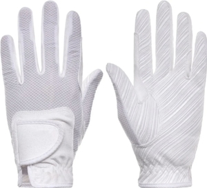 Guantes de Ciclismo Blancos de Dedo Completo, de Poliéster Antideslizante, Unisex, para Verano, Fáciles de Poner - Product Image 1