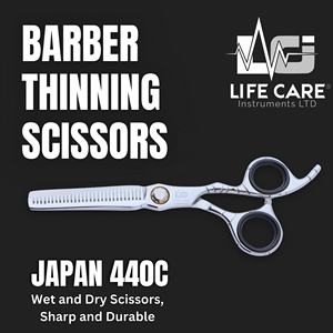 Ensemble de ciseaux de coiffure professionnels avec étui de rangement, ciseaux de coiffure et de dégradage couleur argent, rasoir et peigne. - Product Image 3