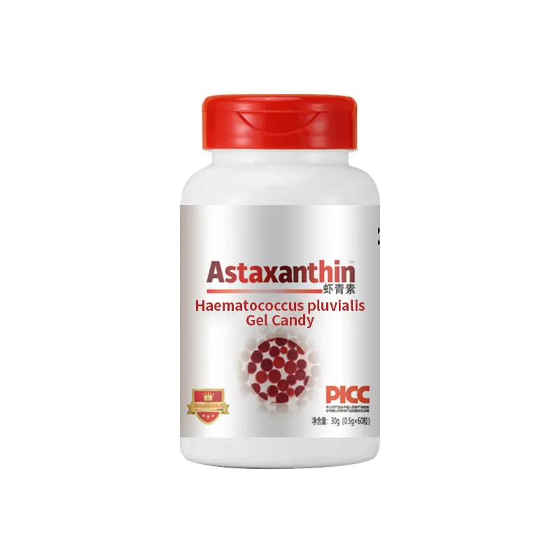 Cápsulas macias de astaxantina para doces, gel natural antioxidante para melhora da imunidade