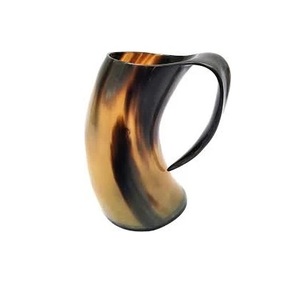 Tasses à boire en corne de buffle personnalisées de haute qualité, fabriquées à la main, écologiques, élégantes, avec un design animalier et nautique, tasses à bière en cadeau - Product Image 3