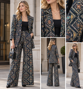Base en coton noir tricoté avec motif de sequins circulaires brodés pour veste ethnique, lehenga, abaya, kaftan pour femme - Product Image 3