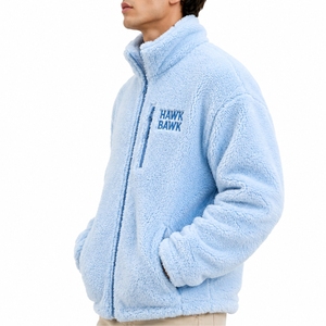 Men's Sherpa <b>Fleece</b> <b>Jacket</b> <b>Fleece</b> Full Zip Stand Collar Thick Sherpa <b>Lining</b> Casual Winter Premium Lightweight Comfort Fit - Product Image 3
