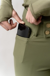 Pantalones de equitación de invierno para mujer y niña, de cintura alta, impermeables, con asiento completo, parche en la rodilla, compresión y silicona. - Product Image 2