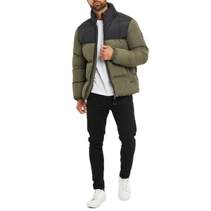 Veste à bulles bouffantes imperméable en polyester à logo personnalisé pour hommes veste rembourrée d'extérieur d'hiver pour hommes du fournisseur BD vente en ligne - Product Image 1