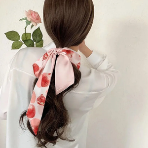 Long Hairband Skinny Neckerchief Women Hair <b>Scarf</b> Fashion Headband Cute Tie <b>Scarves</b> <b>Silk</b> Feel Luxury Print Bag <b>Scarf</b> For Ladies - Product Image 1