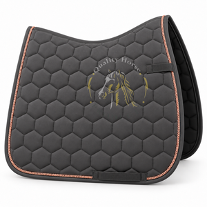 <b>Horse</b> dressage saddle pad crafted with soft materials moisture control properties and secure fitting for comfortable equestrian - Product Image 3