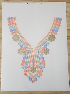 Patchs de col ronds brodés sur mesure avec sequins pour vêtements féminins et tenues de soirée - Vêtements de marque de haute qualité - Product Image 4