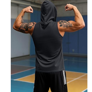 Débardeur de musculation pour hommes en gros – Respirant, tricoté, avec logo frontal, en coton premium, vêtement de sport décontracté - Product Image 1